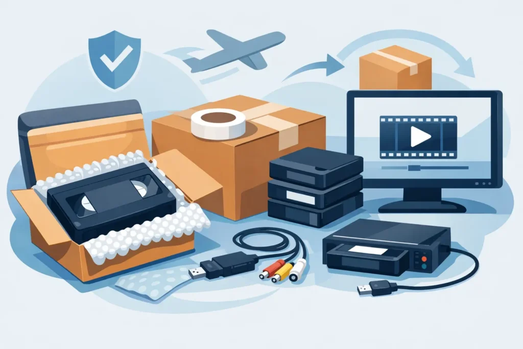 Posting VHS Tapes Safely for Reliable Transfer