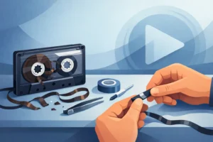 Damaged Tape Repair Before You Press Play